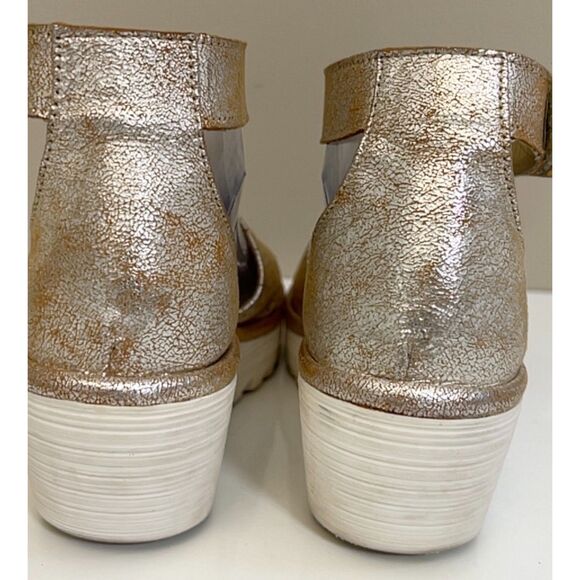 Fly London Yake Perforated Wedge Sandals. Size EU40. - Picture 3 of 9